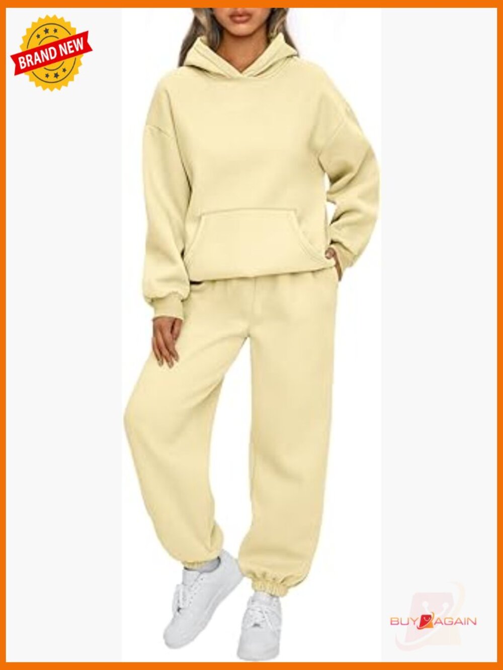 Oversized 2 Piece Lounge Sweatsuit Set - Hoodie & Joggers